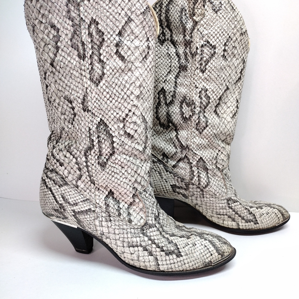 Acme Snakeskin Boots 6.5 - Picture 8 of 11